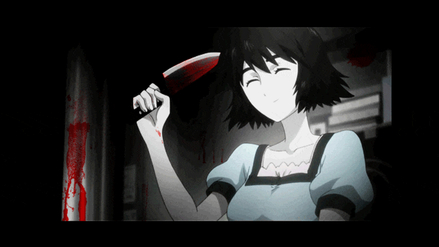 Steins Gate Mayuri Chopping GIF