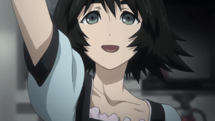 Steins Gate Mayuri Pointing GIF