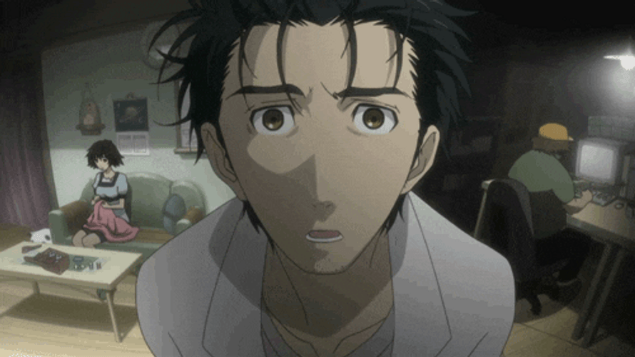Steins Gate Okabe Dilated Pupils GIF