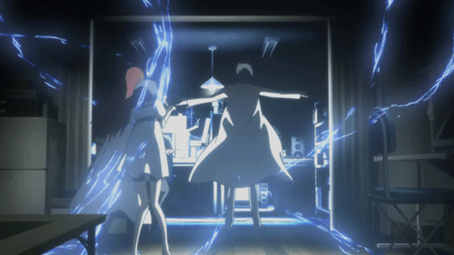 Steins Gate Okabe Electric Shock GIF