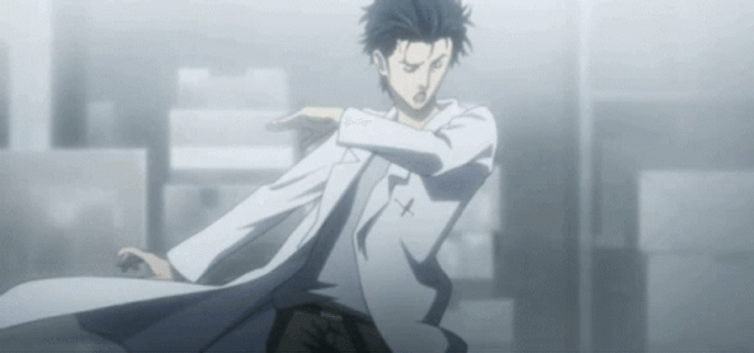 Steins Gate Okabe Funny Poses GIF