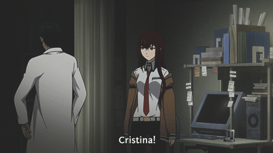 Steins Gate Okabe Saying Cristina GIF