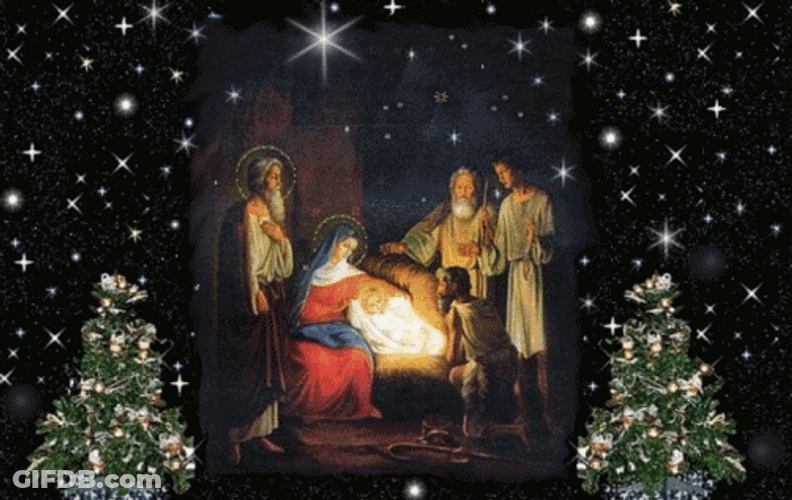 Stellar Christmas Night Nativity Of Jesus Christ GIF