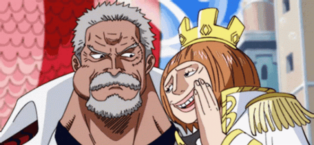 Stelly Talking To Monkey D. Garp GIF