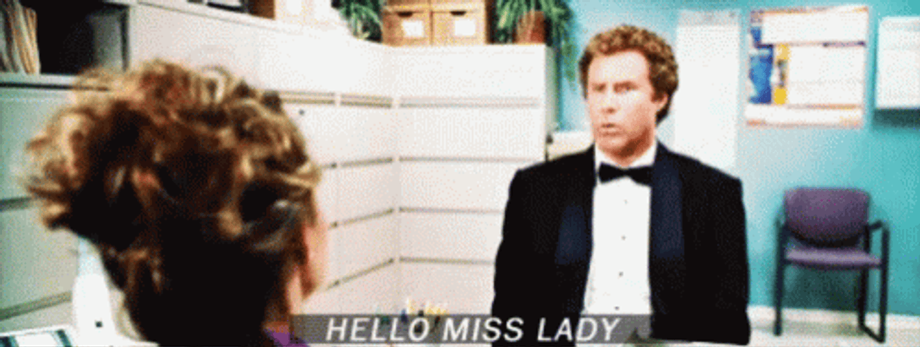 Step Brothers Interview John Reilly Hello Miss Lady GIF