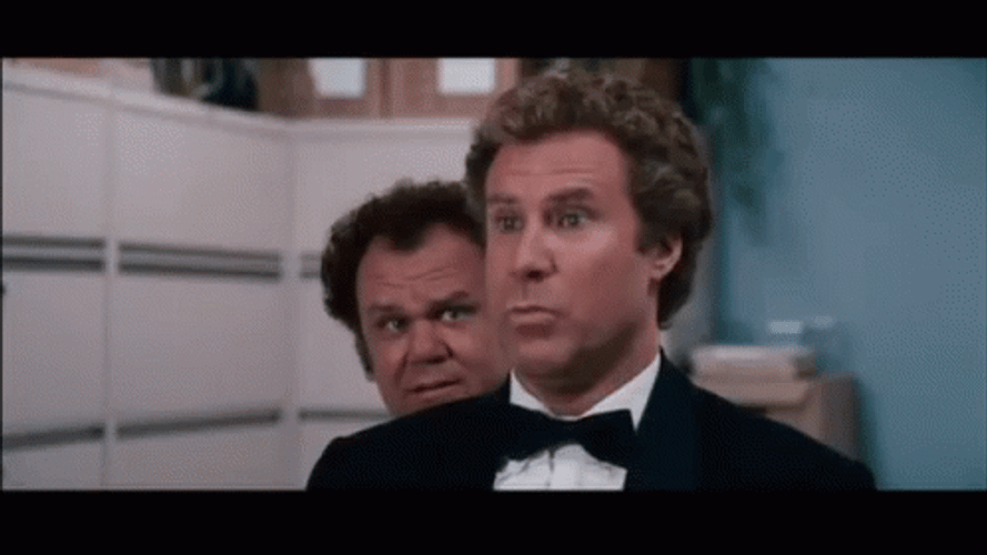 Step Brothers Interview John Reilly Peeking GIF