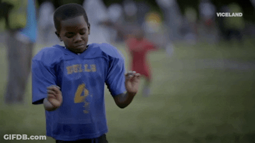 Step Dancing Football Kid GIF