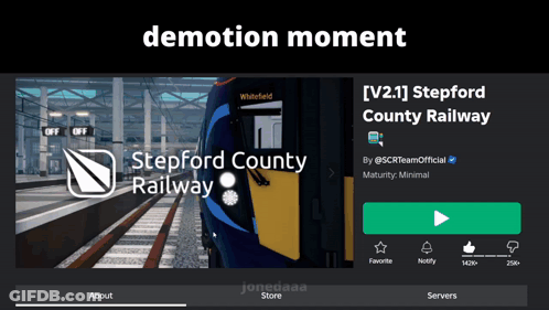 Stepford County Railway Train On Tracks GIF