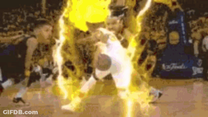 Steph Curry 3 Ball Outerspace GIF