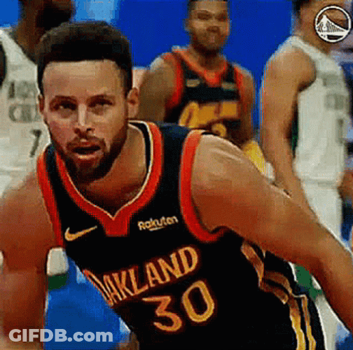 Steph Curry 3 Grin Teeth GIF