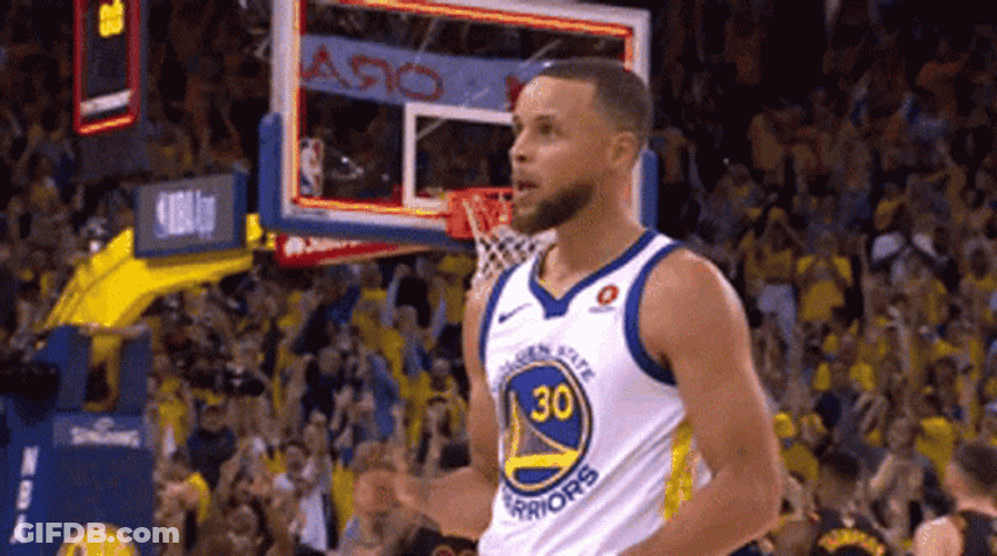 Steph Curry 3 High Five GIF