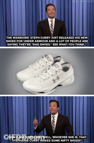Steph Curry Dad Shoes GIF