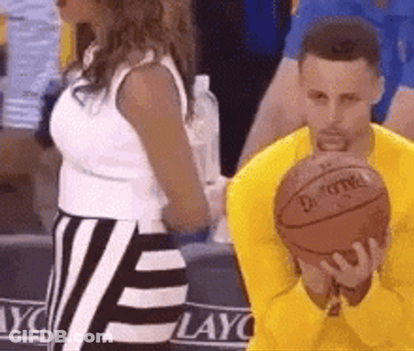 Steph Curry Dunk Ball Pass GIF