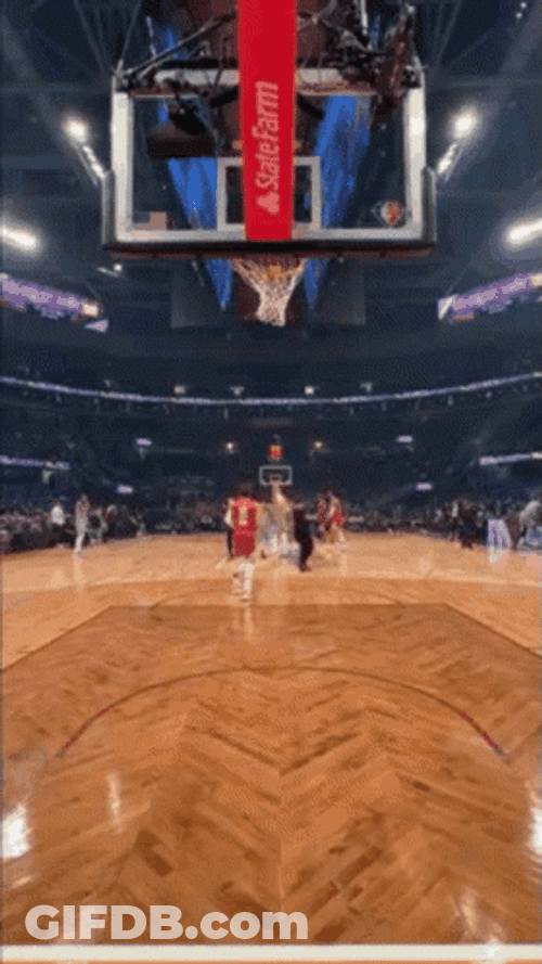 Steph Curry Dunk Portrait Shot GIF