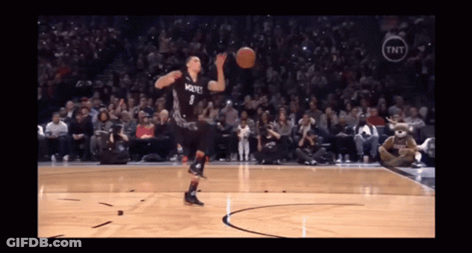 Steph Curry Dunk Reach Ring GIF