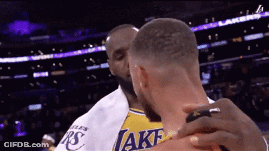 Steph Curry Dunk Shoulder Hold GIF
