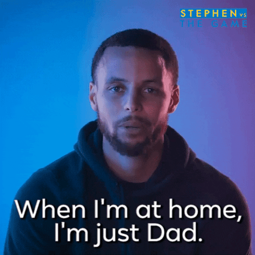 Steph Curry Night Night At Home I'm Dad GIF