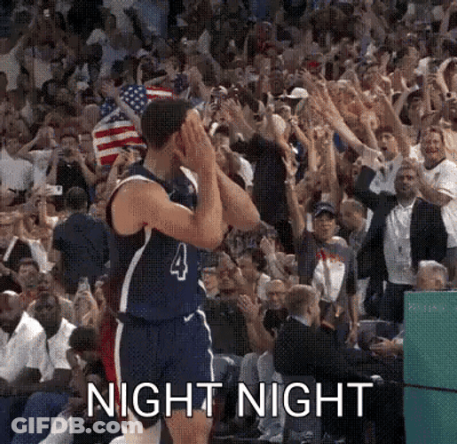 Steph Curry Night Night Black Jersey Poses GIF