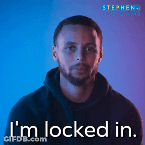 Steph Curry Night Night I'm Locked In GIF