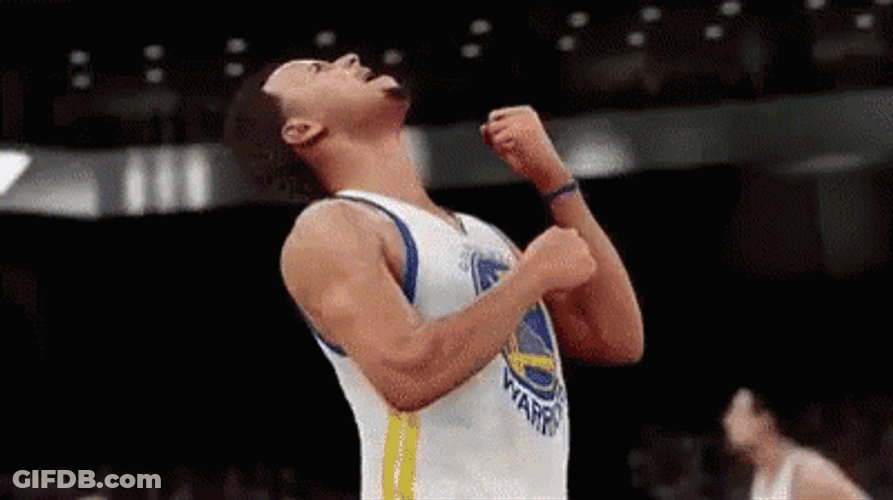 Steph Curry Night Night Looks Up GIF