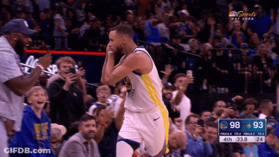 Steph Curry Night Night Sleep Pose Running GIF