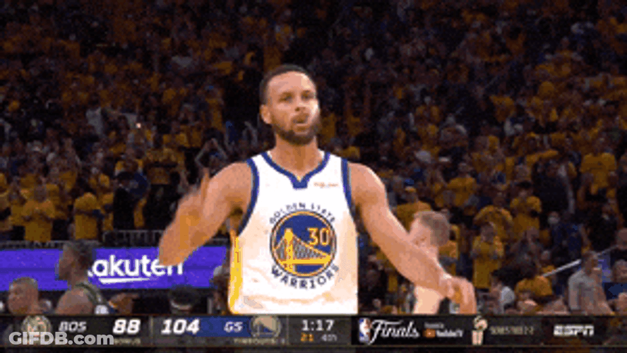 Steph Curry Night Night Walk Pointing Finger Up GIF