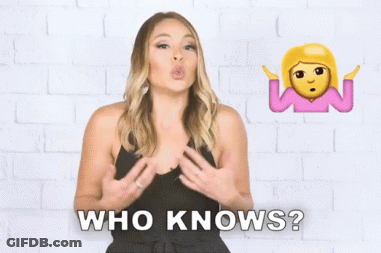 Stephanie Martinez Shoulder Shrug Who Knows GIF