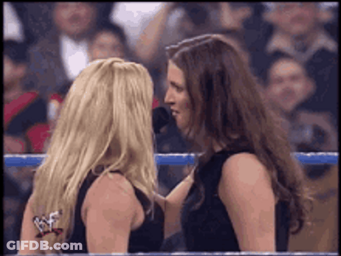Stephanie Mcmahon Speaking In Microphone GIF