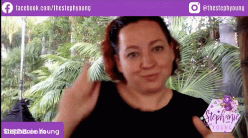 Stephanie Young Smiling In Facebook Video GIF