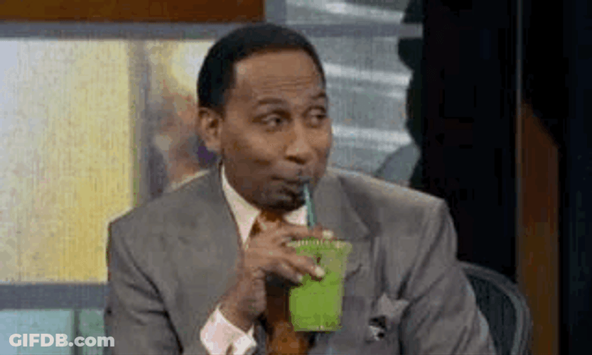Stephen A Smith Drinking And I Oop Meme GIF