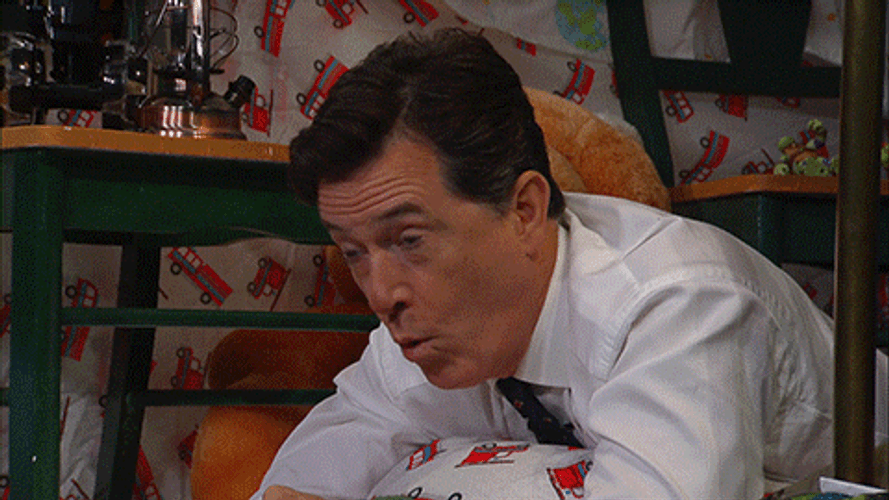 Stephen Colbert And Michelle Obama GIF