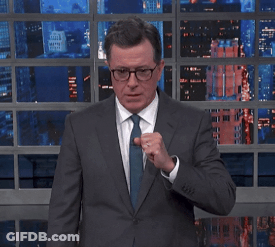 Stephen Colbert Throwing Up GIF