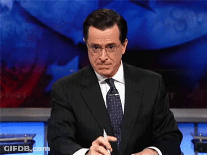 Stephen Colbert Ticking Pen Wana Nadayon GIF