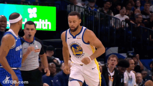 Stephen Curry Celebrates Basket GIF