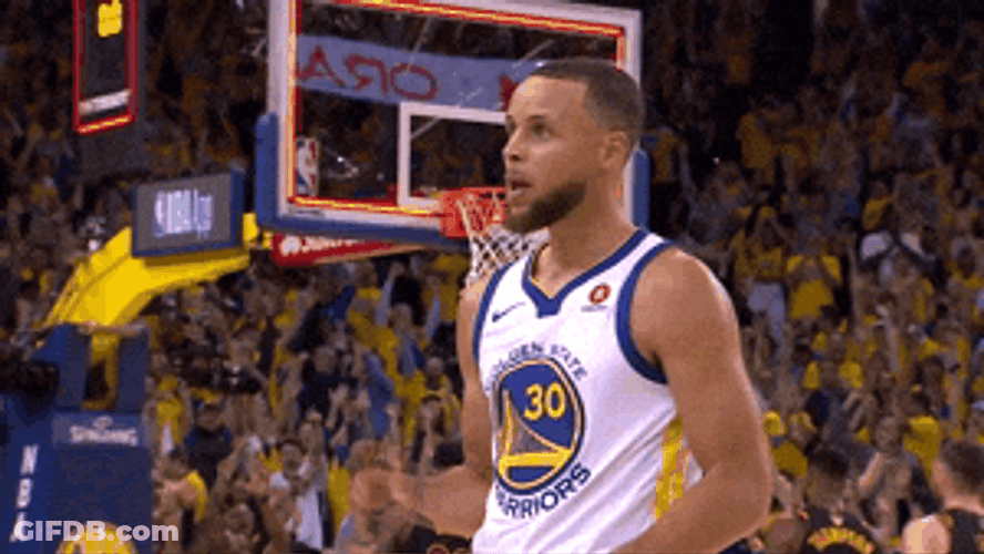 Stephen Curry Counting Buzzer Beater GIF