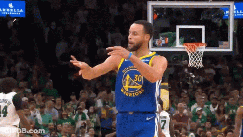 Stephen Curry Giving High Five GIF
