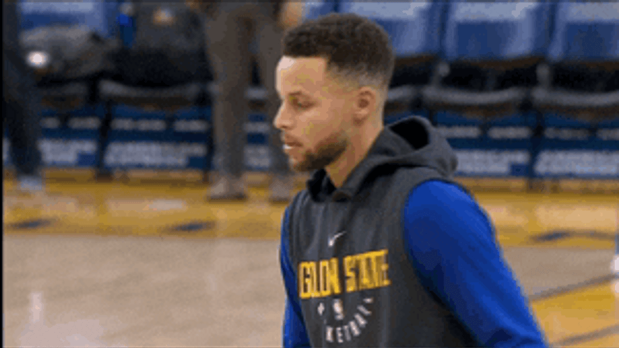 Stephen Curry Shoots Ball Lefty GIF