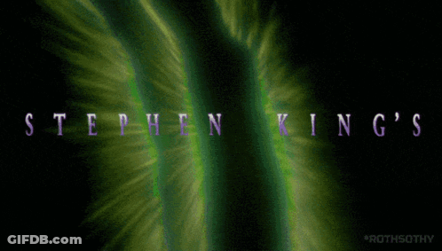 Stephen King Logo On Green Background GIF