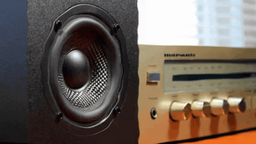 Stereo Speaker Sound Waves GIF