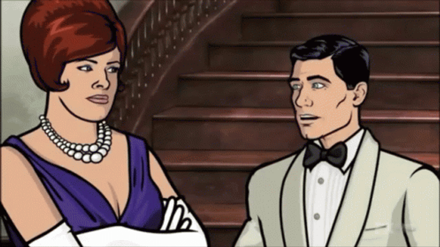 Sterling Archer And Cheryl Tunt Special Moment GIF