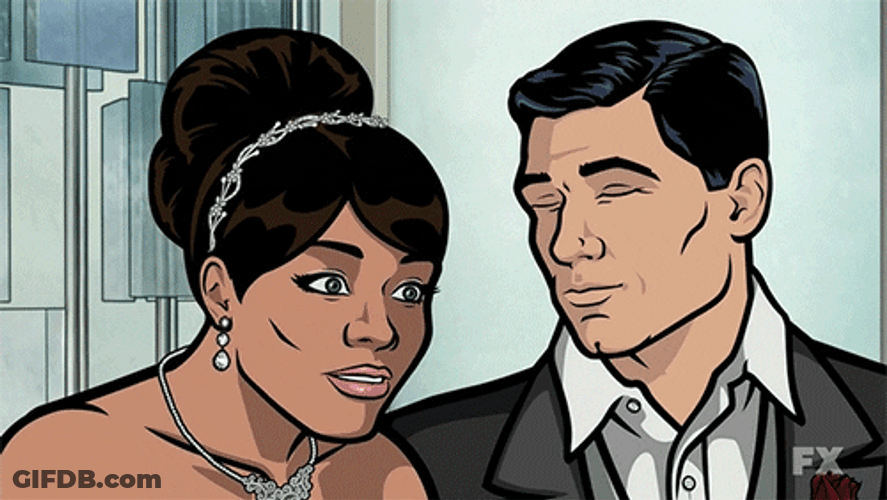 Sterling Archer And Luna GIF