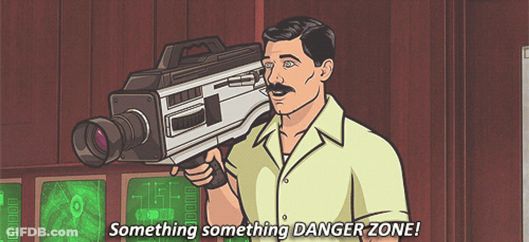 Sterling Archer Danger Zone GIF