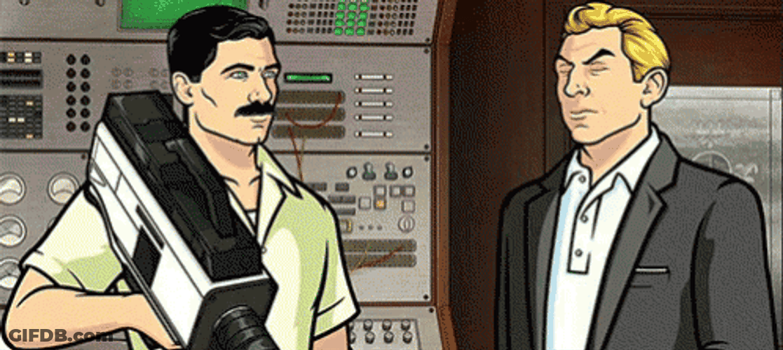 Sterling Archer Giving Nose Boop GIF