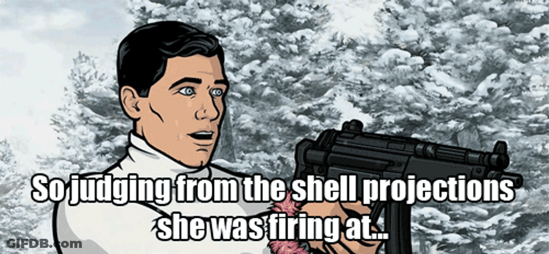 Sterling Archer In The Snow GIF
