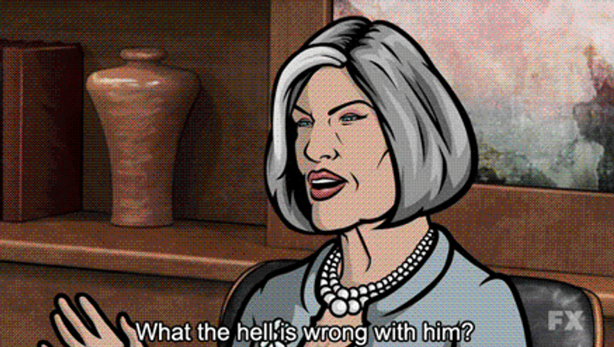 Sterling Archer Made A Toddler Drink GIF