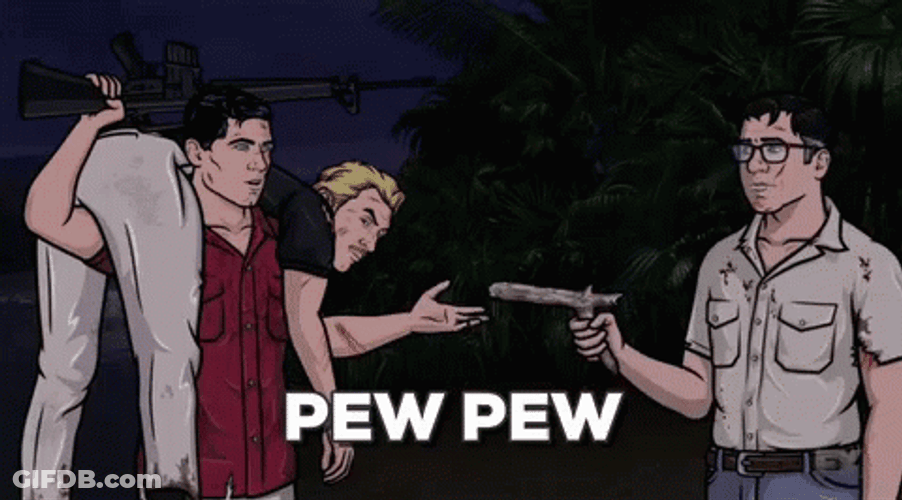 Sterling Archer Playing GIF