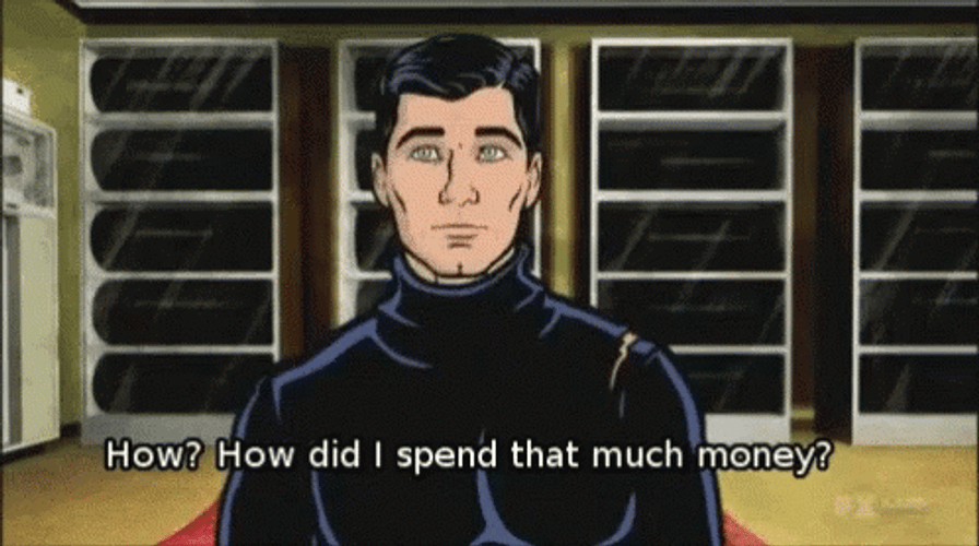 Sterling Archer Spent Too Much GIF