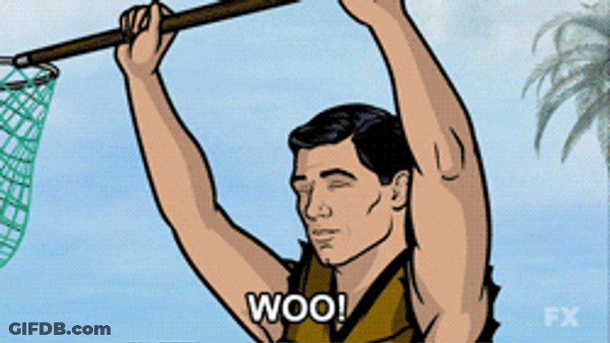 Sterling Archer Stepping On Someone GIF