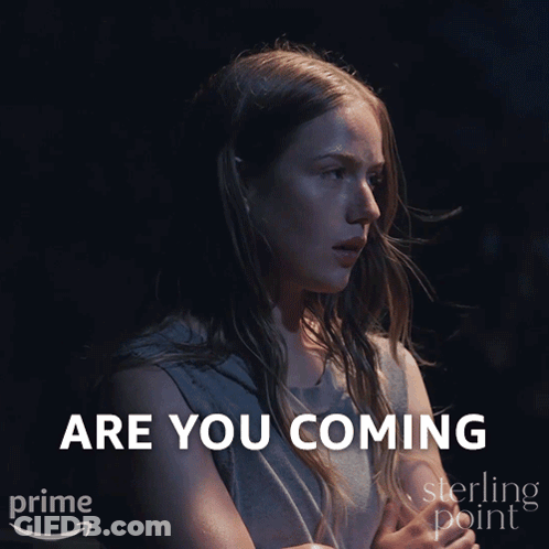 Sterling Point Poster Woman Saying Are You Coming GIF