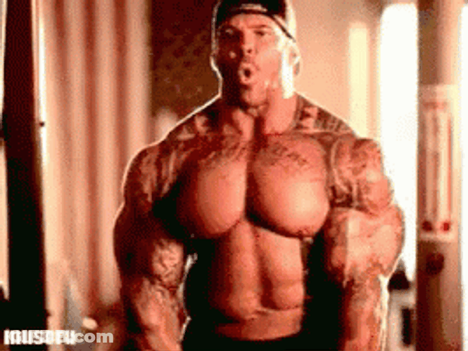 Steroids American Body Builder Rich Piana GIF